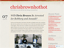 Tablet Screenshot of chrisbrownhothot.wordpress.com