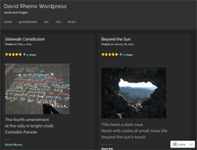 Tablet Screenshot of davidrheins.wordpress.com