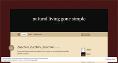 Desktop Screenshot of naturallivinggonesimple.wordpress.com