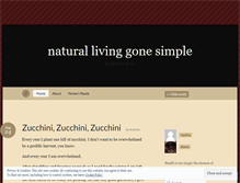 Tablet Screenshot of naturallivinggonesimple.wordpress.com