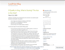 Tablet Screenshot of leadpoint.wordpress.com