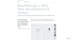 Desktop Screenshot of baumdesign.wordpress.com