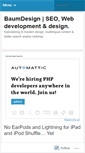 Mobile Screenshot of baumdesign.wordpress.com