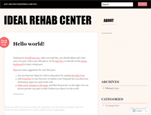 Tablet Screenshot of idealrehab.wordpress.com