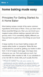 Mobile Screenshot of homebakingmadeeasy.wordpress.com