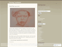 Tablet Screenshot of drawingconclusions.wordpress.com