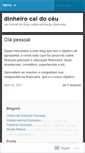 Mobile Screenshot of dinheirocaidoceu.wordpress.com