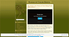 Desktop Screenshot of mamasofcolorrising.wordpress.com