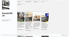 Desktop Screenshot of kavasmlikon.wordpress.com