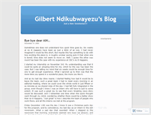 Tablet Screenshot of ndikubwayezu.wordpress.com