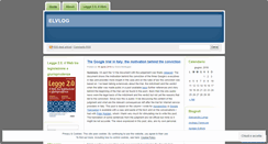 Desktop Screenshot of elvlog.wordpress.com