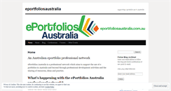 Desktop Screenshot of eportfoliosaustralia.wordpress.com