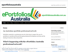 Tablet Screenshot of eportfoliosaustralia.wordpress.com