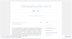 Desktop Screenshot of hairqualityextensions.wordpress.com