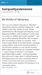 Mobile Screenshot of hairqualityextensions.wordpress.com