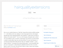 Tablet Screenshot of hairqualityextensions.wordpress.com