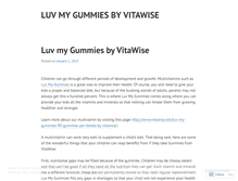 Tablet Screenshot of luvmygummiesbyvitawise.wordpress.com