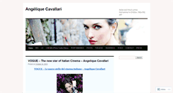 Desktop Screenshot of angeliquecavallari.wordpress.com