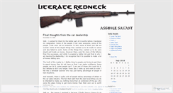 Desktop Screenshot of literateredneck.wordpress.com