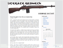 Tablet Screenshot of literateredneck.wordpress.com