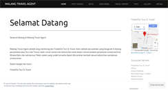 Desktop Screenshot of malangtravelagent.wordpress.com