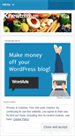 Mobile Screenshot of knewtrition.wordpress.com