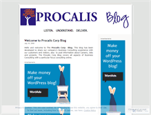 Tablet Screenshot of procalis.wordpress.com