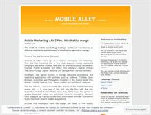 Tablet Screenshot of mobilealley.wordpress.com