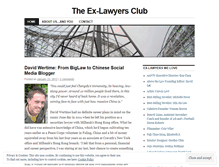 Tablet Screenshot of exlawyersclub.wordpress.com