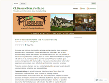 Tablet Screenshot of cldesignbuild.wordpress.com