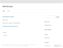 Tablet Screenshot of dishdivajaz.wordpress.com