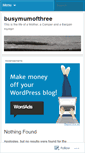 Mobile Screenshot of busymumofthree.wordpress.com