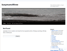 Tablet Screenshot of busymumofthree.wordpress.com