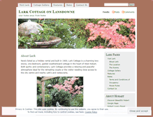 Tablet Screenshot of larkcottage.wordpress.com