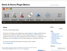 Tablet Screenshot of osirixpluginbasics.wordpress.com