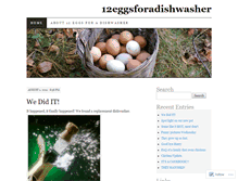 Tablet Screenshot of 12eggsforadishwasher.wordpress.com