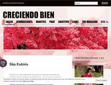 Tablet Screenshot of creciendobien.wordpress.com