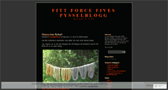 Desktop Screenshot of fittforcefive.wordpress.com