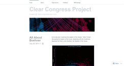Desktop Screenshot of clearcongressproject.wordpress.com