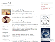 Tablet Screenshot of jemimapett.wordpress.com