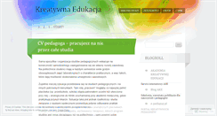 Desktop Screenshot of kreatywnaedukacja.wordpress.com