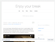 Tablet Screenshot of enjoyyourbreak.wordpress.com