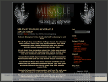 Tablet Screenshot of miraclemagicshop.wordpress.com