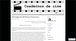 Desktop Screenshot of cuadernosdecine.wordpress.com