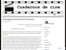 Tablet Screenshot of cuadernosdecine.wordpress.com