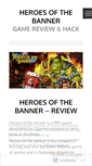 Mobile Screenshot of heroesofthebannercheat.wordpress.com