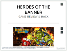 Tablet Screenshot of heroesofthebannercheat.wordpress.com