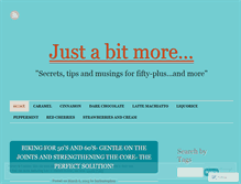 Tablet Screenshot of fiftyplusmore.wordpress.com