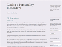 Tablet Screenshot of datingapersonalitydisorder.wordpress.com