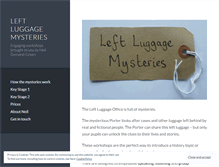 Tablet Screenshot of leftluggagemysteries.wordpress.com